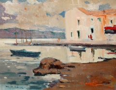 Port de La Selva (Girona) - Óleo sobre tela - Año 1974 - Sin enmarcar