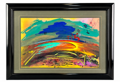 Jaume Genovart – Abstract Calligraphic Composition – Mixed Media on Paper