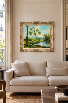 Antonio de la Peña – Landscape with Lagoon – Oil on Canvas