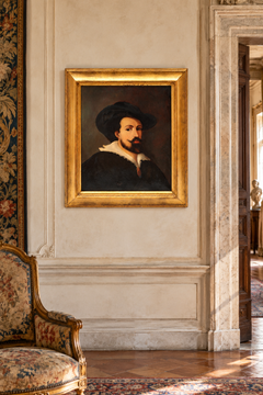 Spanish School – Portrait of a Gentleman in a Black Hat – Oil Painting