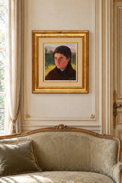 Enrique Lozano – Portrait of a Young Woman – Oil on Canvas