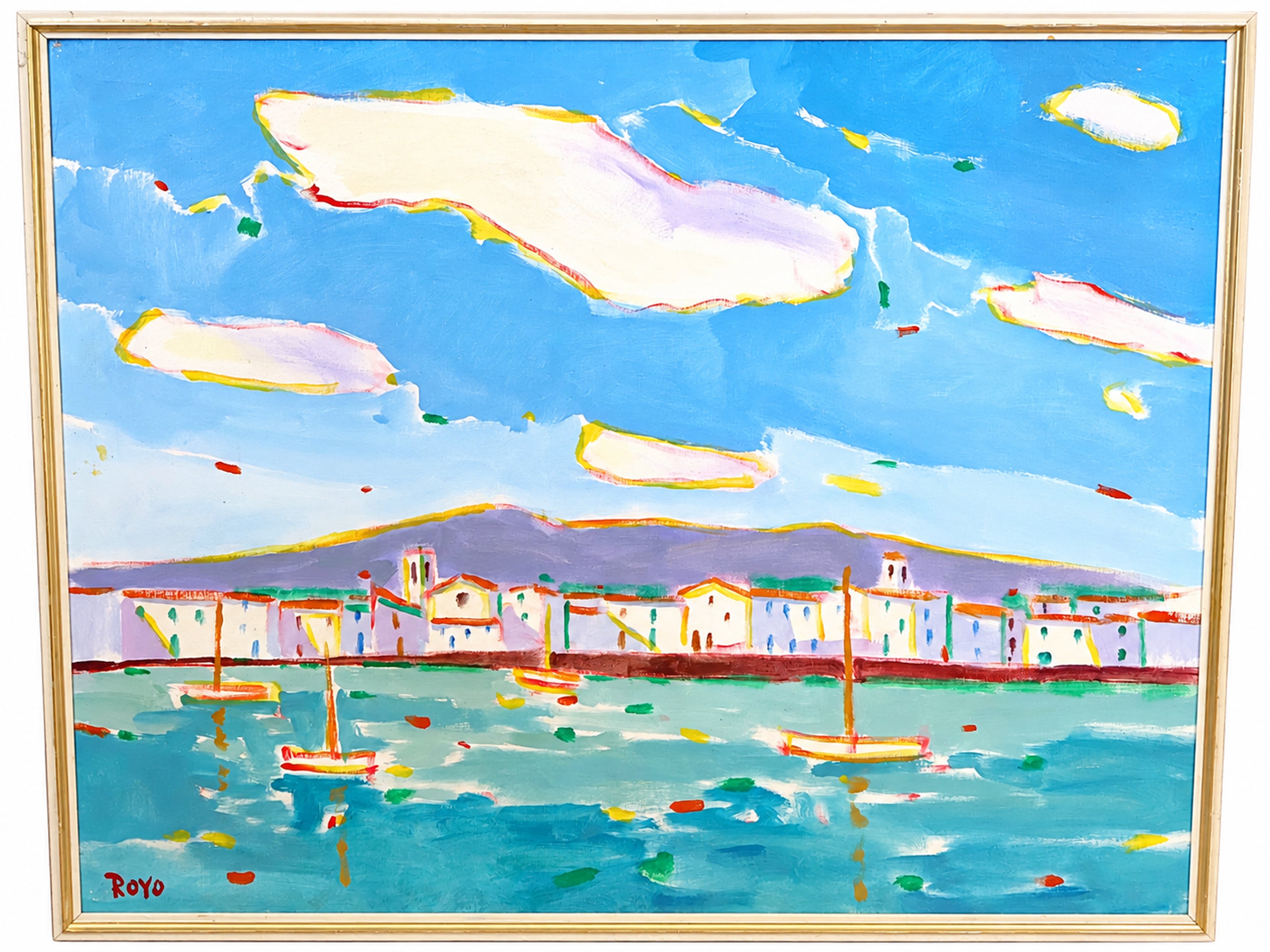 Vista de Cadaqués (Girona) - Óleo sobre tela - Firmado y enmarcado