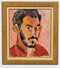 Ritratto maschile (XX secolo) - Olio su tela - 41x33 cm. - Incorniciato