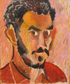 Ritratto maschile (XX secolo) - Olio su tela - 41x33 cm. - Incorniciato