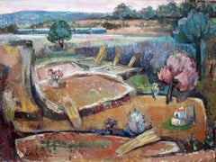 Intitolato "Final d'hivern" - Olio su tela - 90 x 130 cm. - Firmato e incorniciato