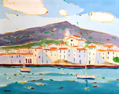 Cadaqués visto dal mare (Girona) - Olio su tela - Senza cornice