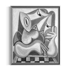 Chess Player, Contemporary Oil on Canvas, 24x20 Inches, 2021