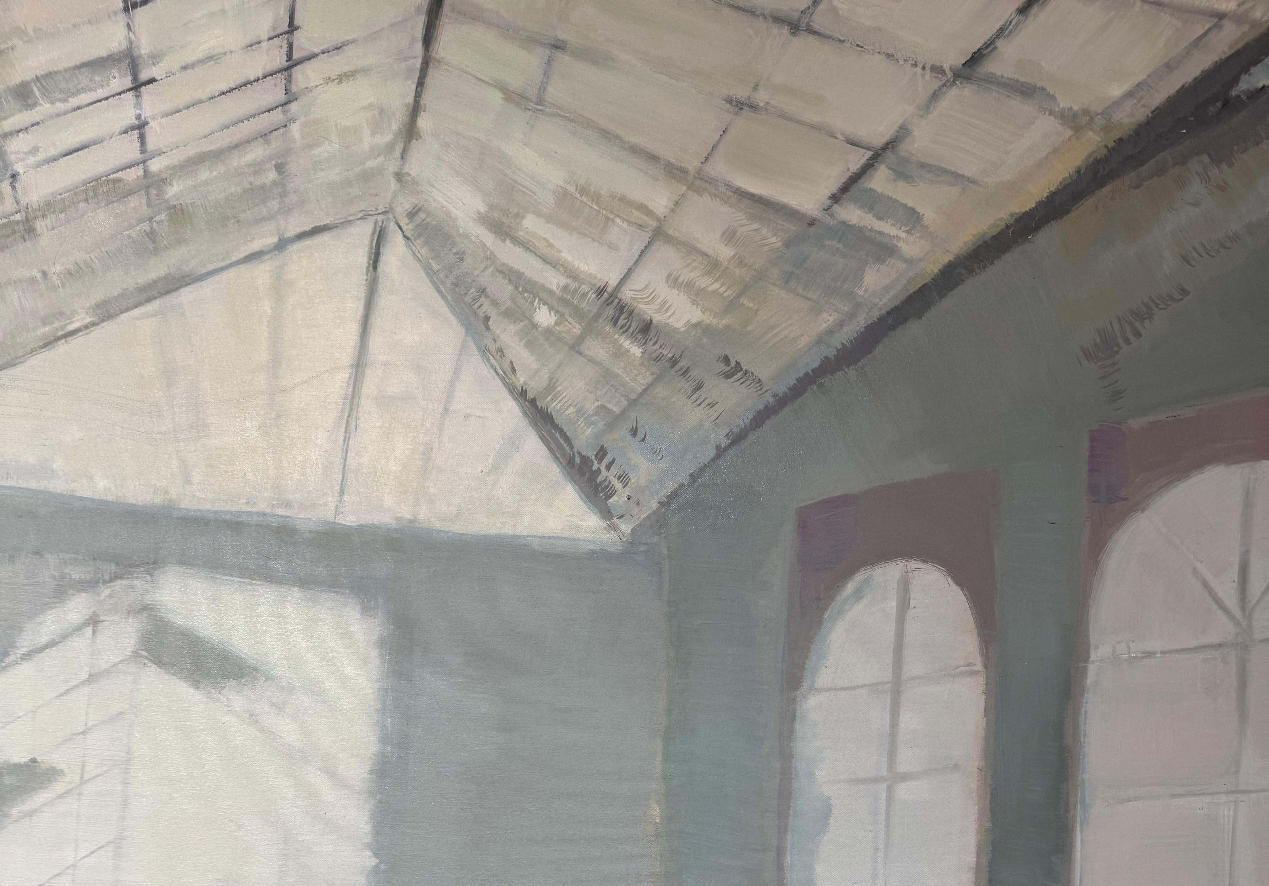 Contemporary Oil Painting on Canvas. Pastel Colors and Light. Large Scale For Sale 3
