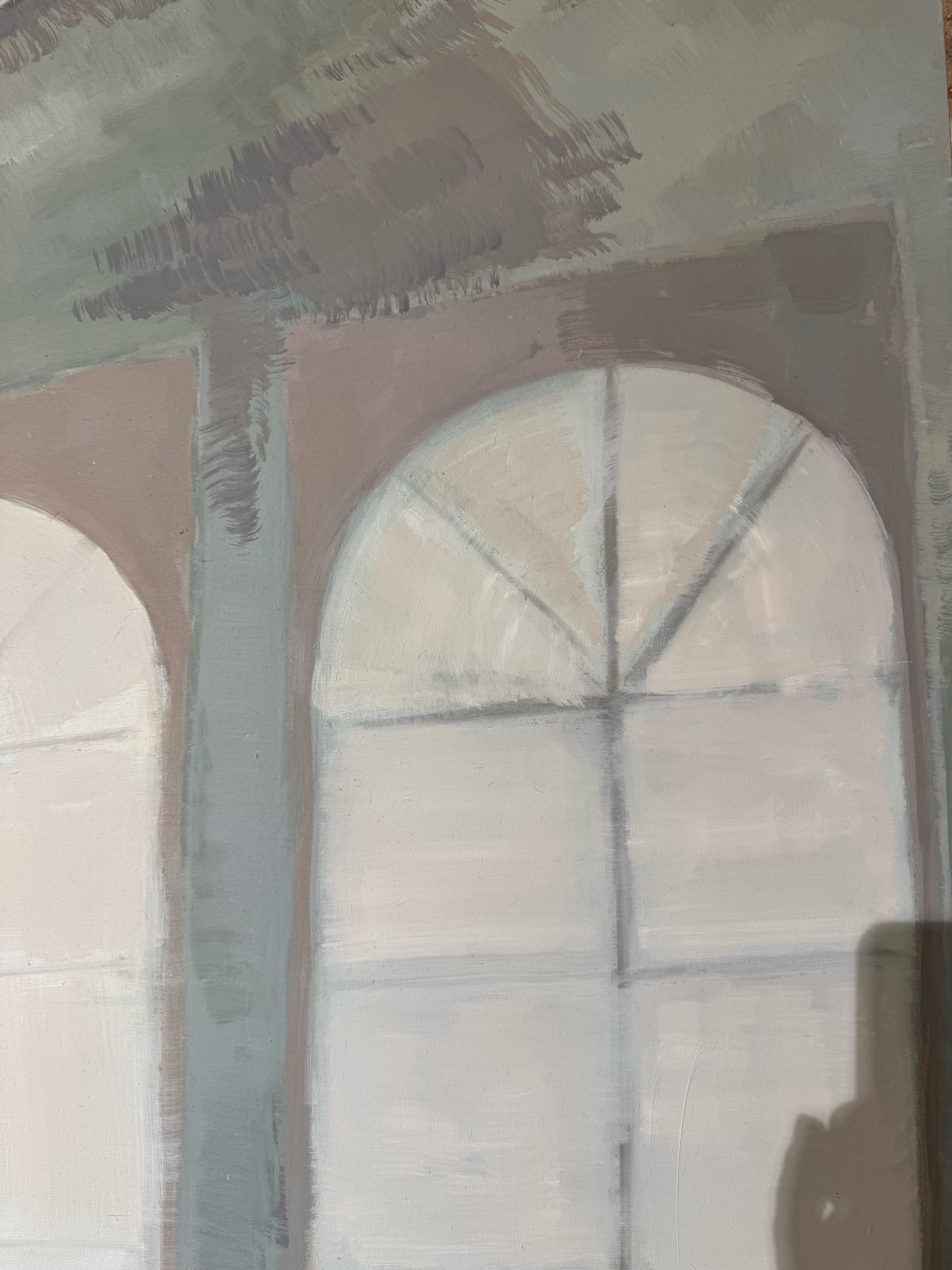 Contemporary Oil Painting on Canvas. Pastel Colors and Light. Large Scale For Sale 4