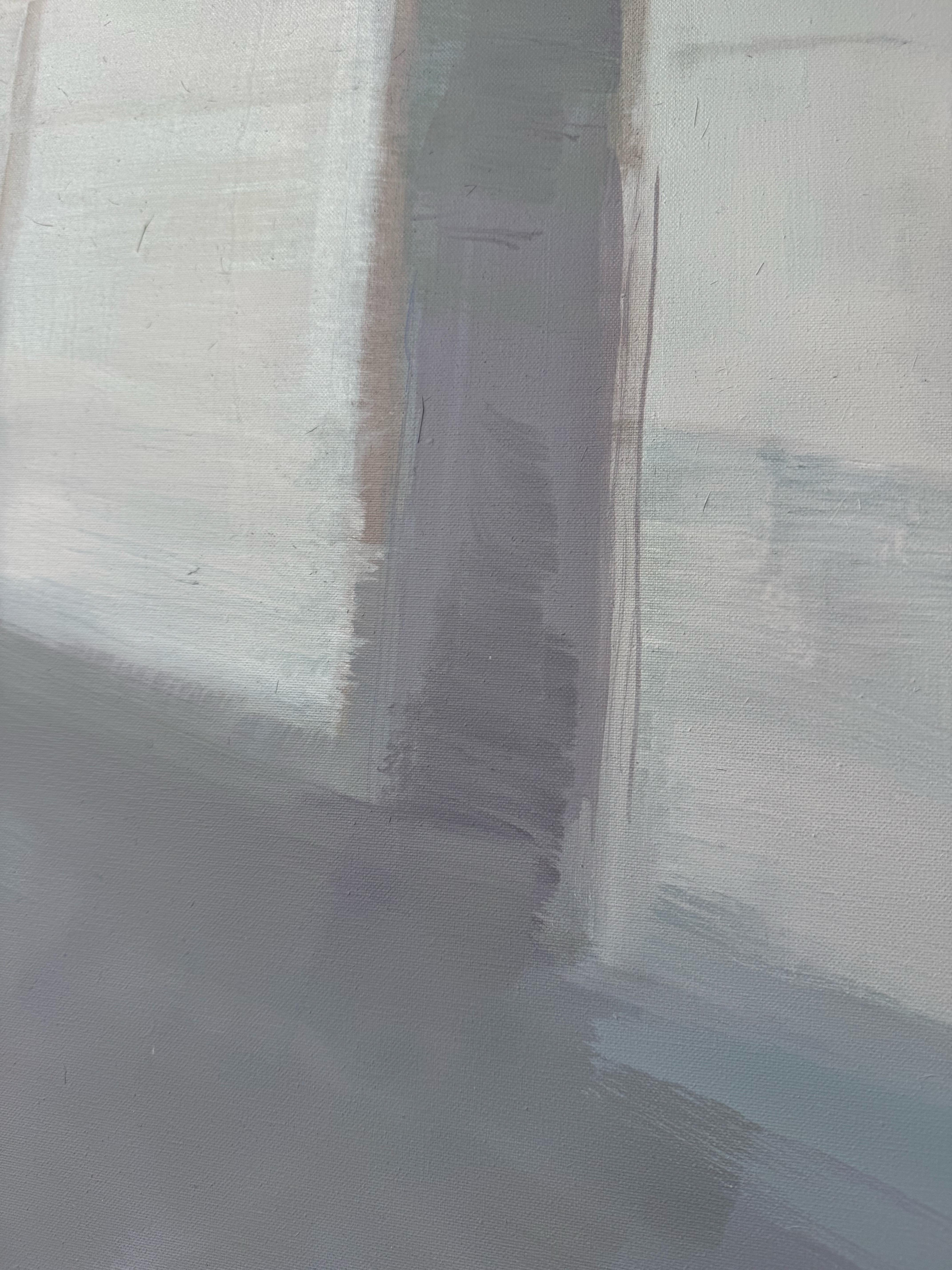 Contemporary Oil Painting on Canvas. Pastel Colors and Light. Large Scale For Sale 6