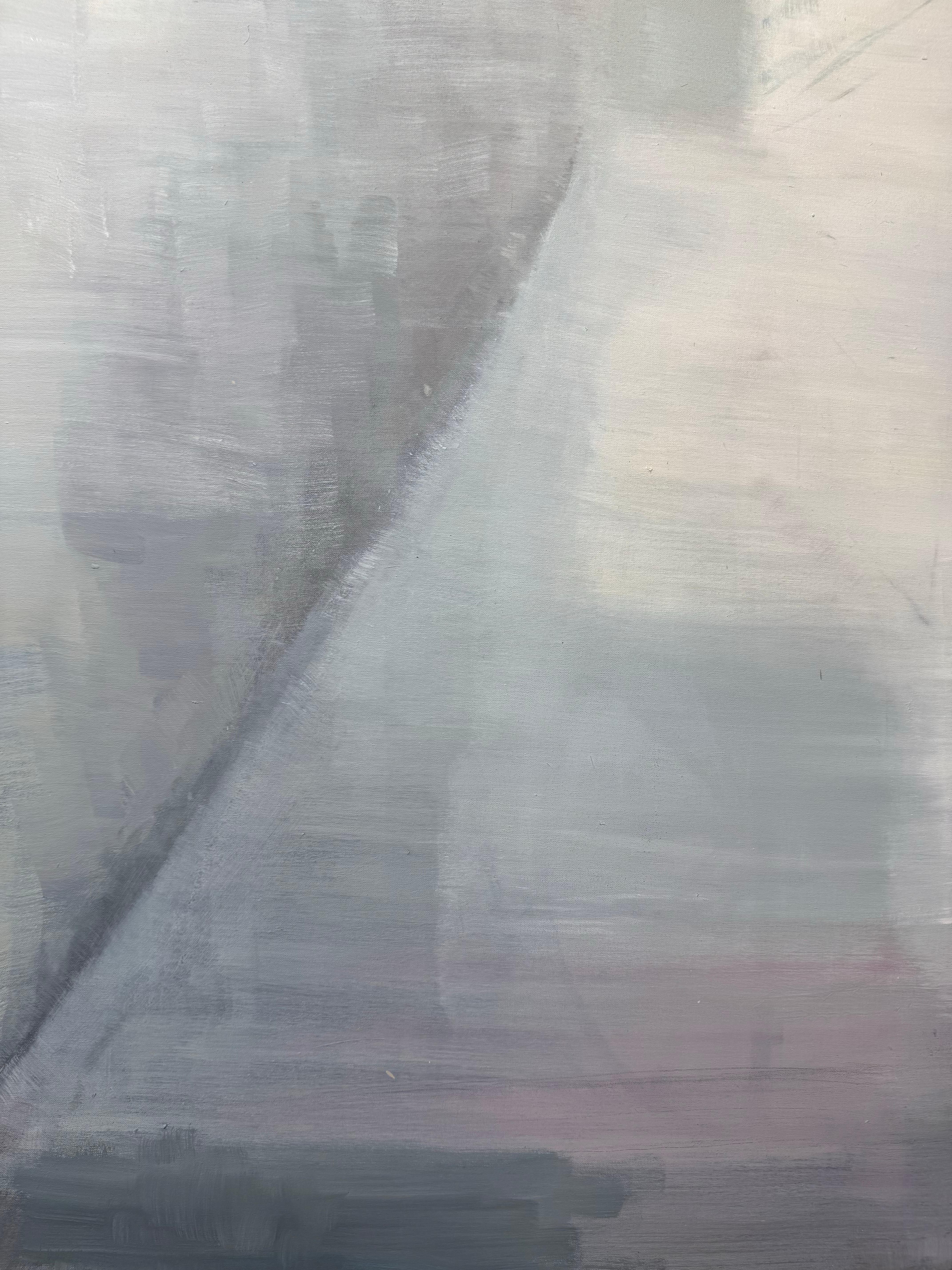 Contemporary Oil Painting on Canvas. Pastel Colors and Light. Large Scale For Sale 8