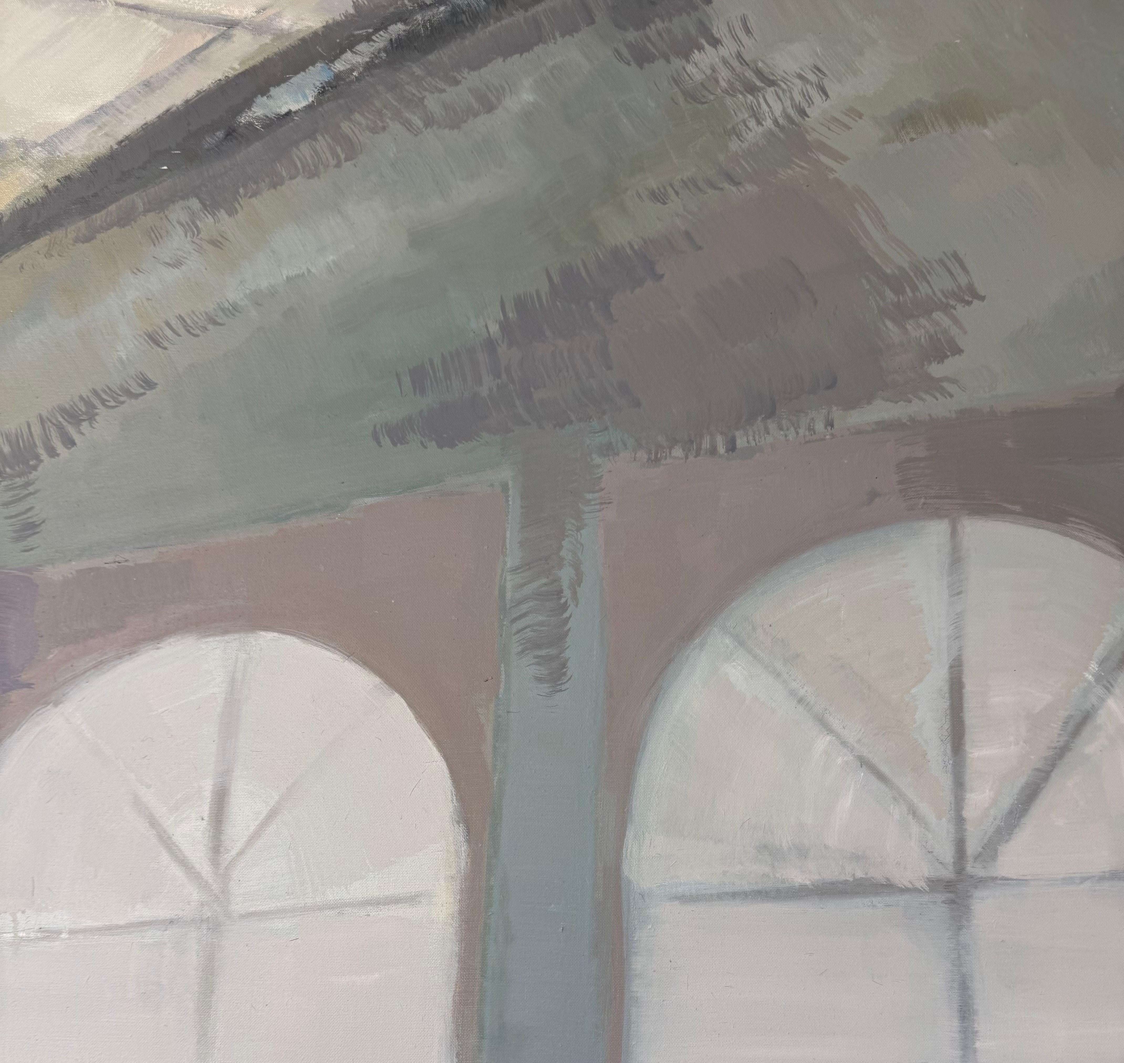 Contemporary Oil Painting on Canvas. Pastel Colors and Light. Large Scale For Sale 9