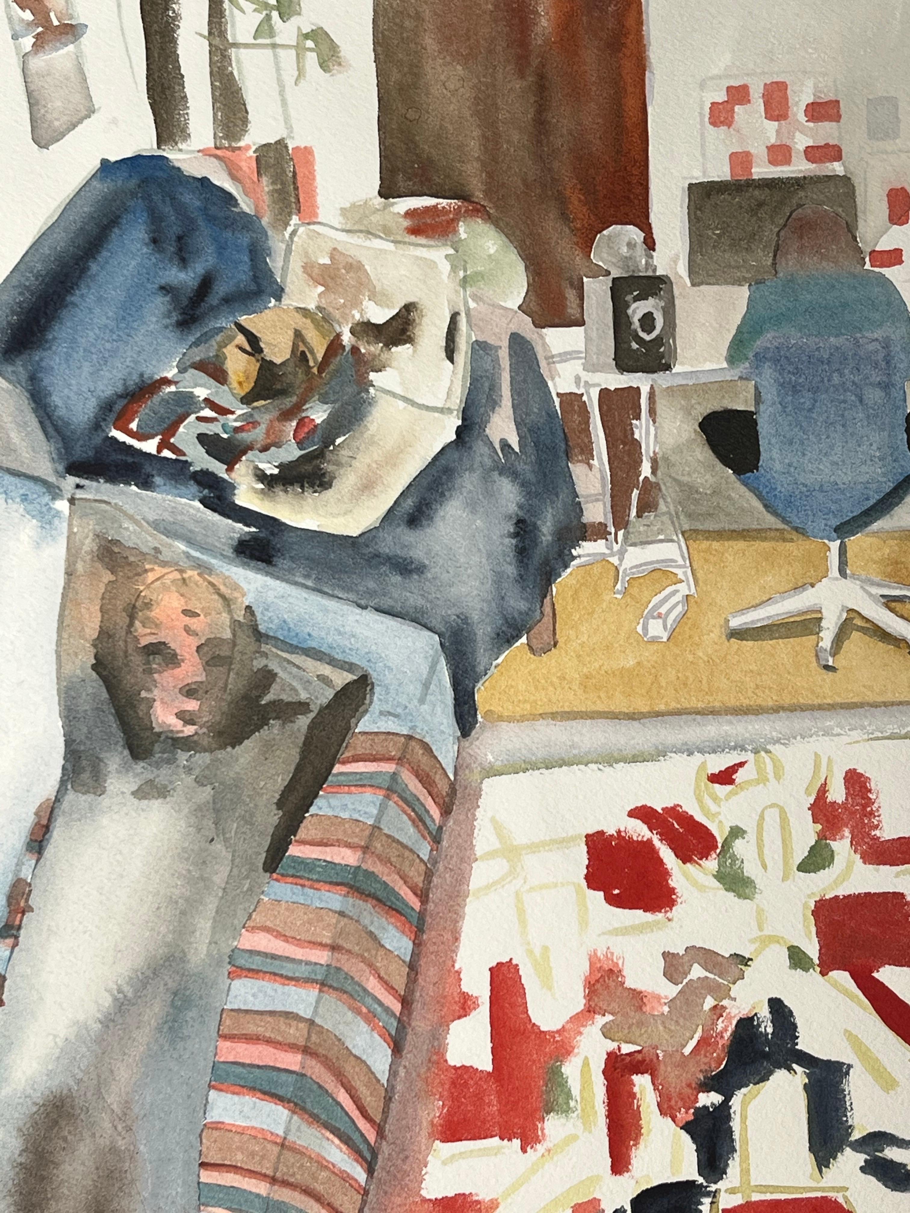 Aquarell auf geprägtem Papier - Serie 