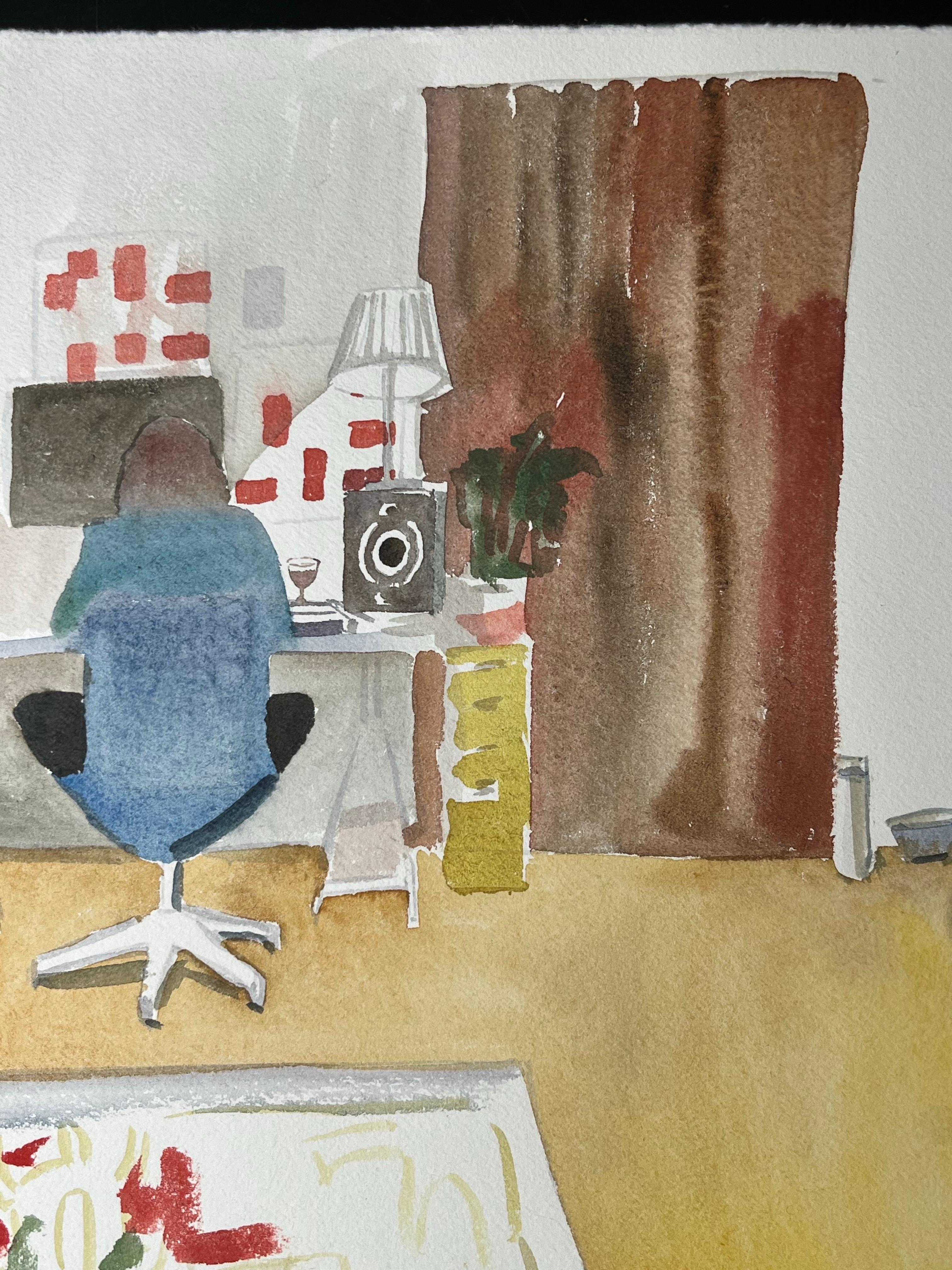 Aquarell auf geprägtem Papier - Serie 