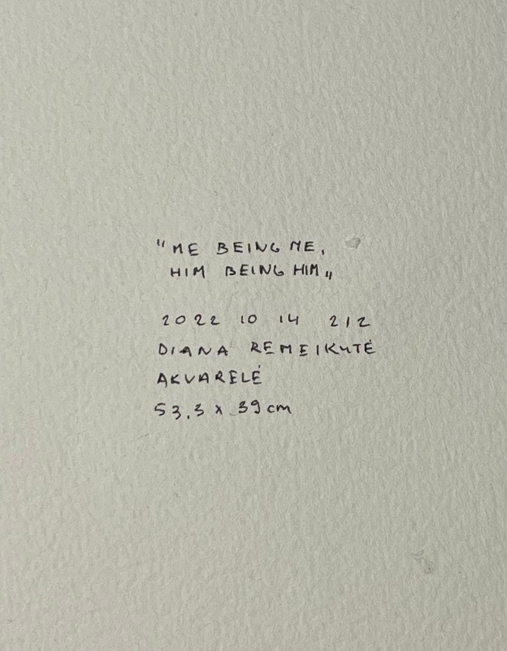 Aquarell auf geprägtem Papier - Serie 