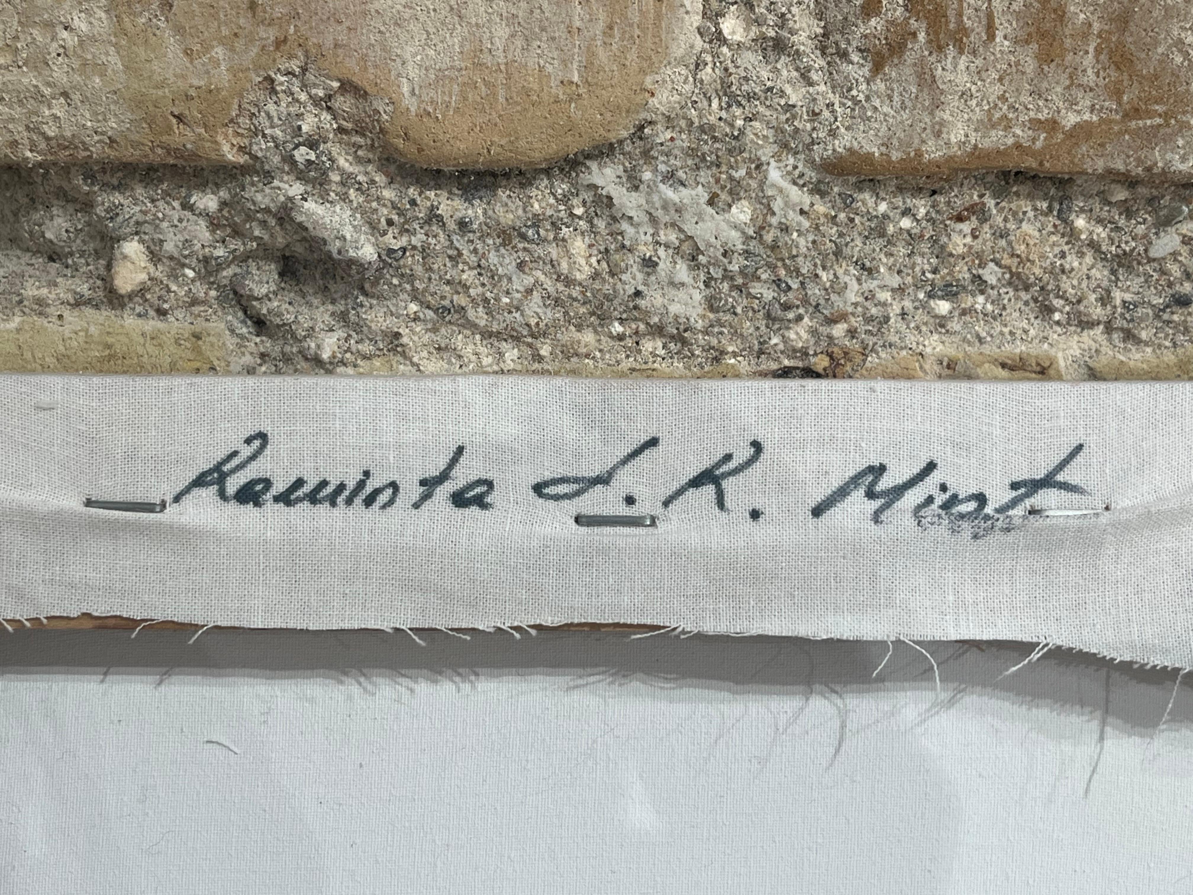 Kleinformatiges Ölgemälde eines aufstrebenden zeitgenössischen Künstlers - Distant Self im Angebot 2