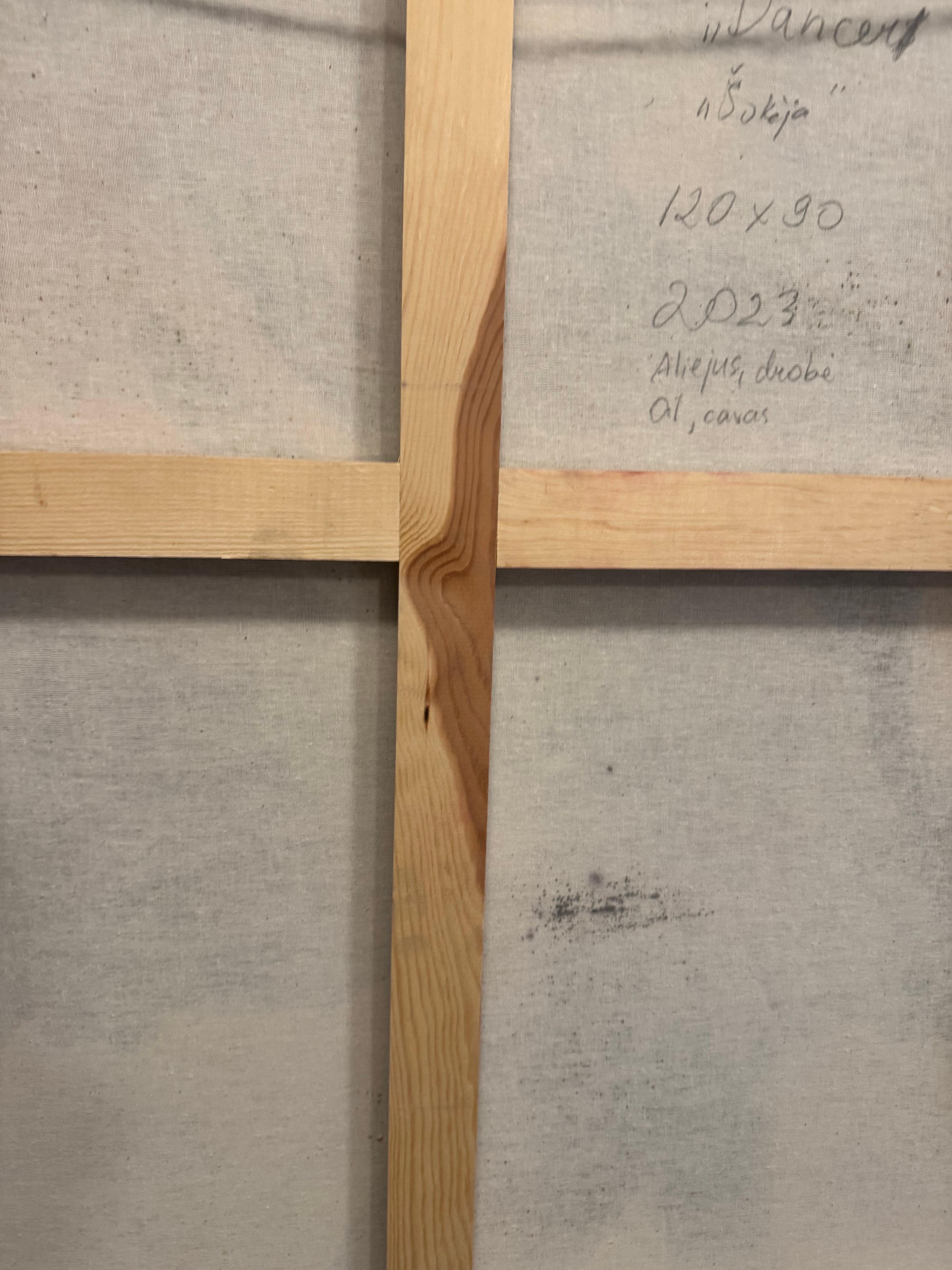 Contemporary Ölgemälde auf Leinwand - 