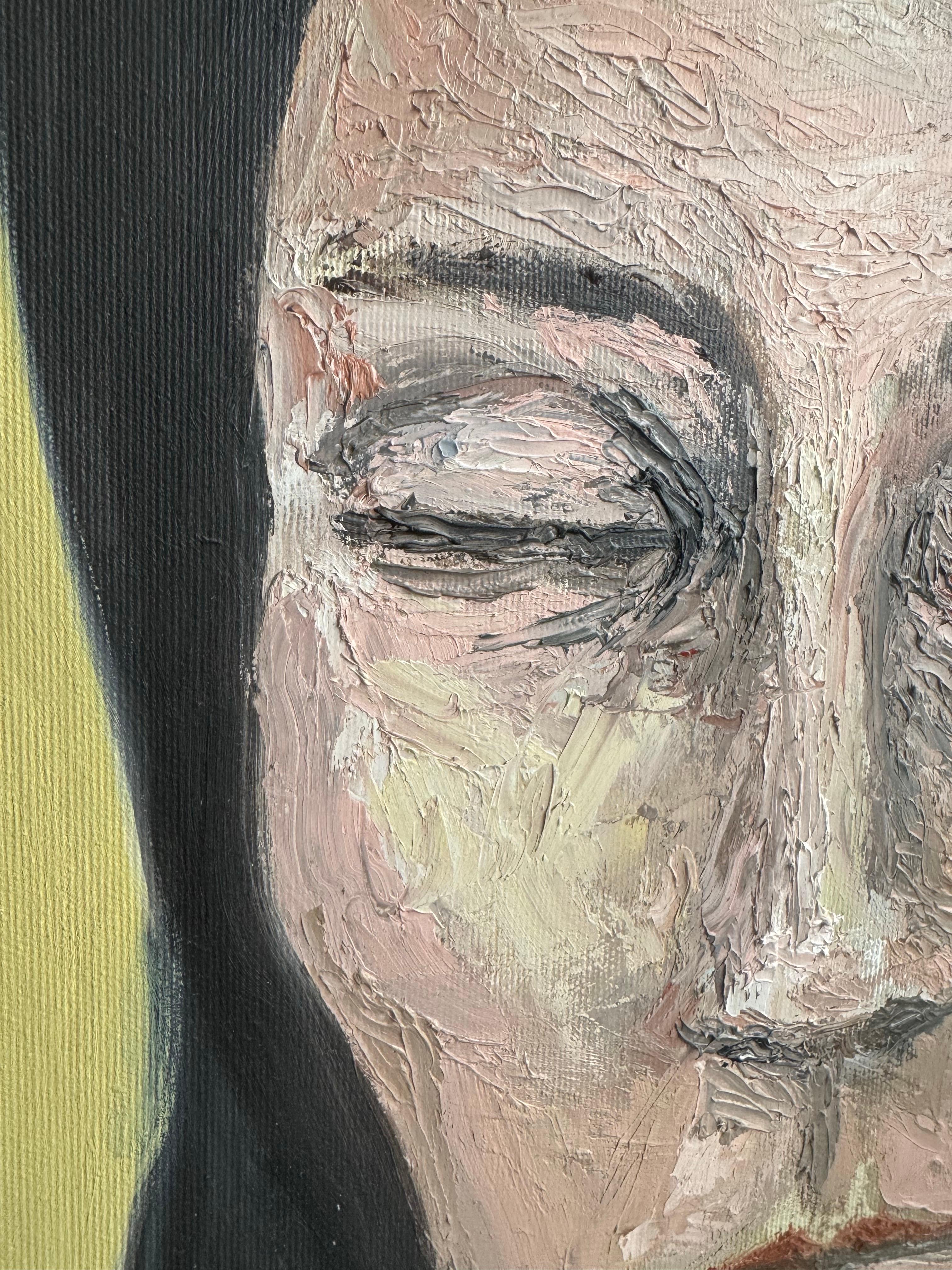 Zeitgenössische figurative Ölmalerei, Träumer I im Angebot 5