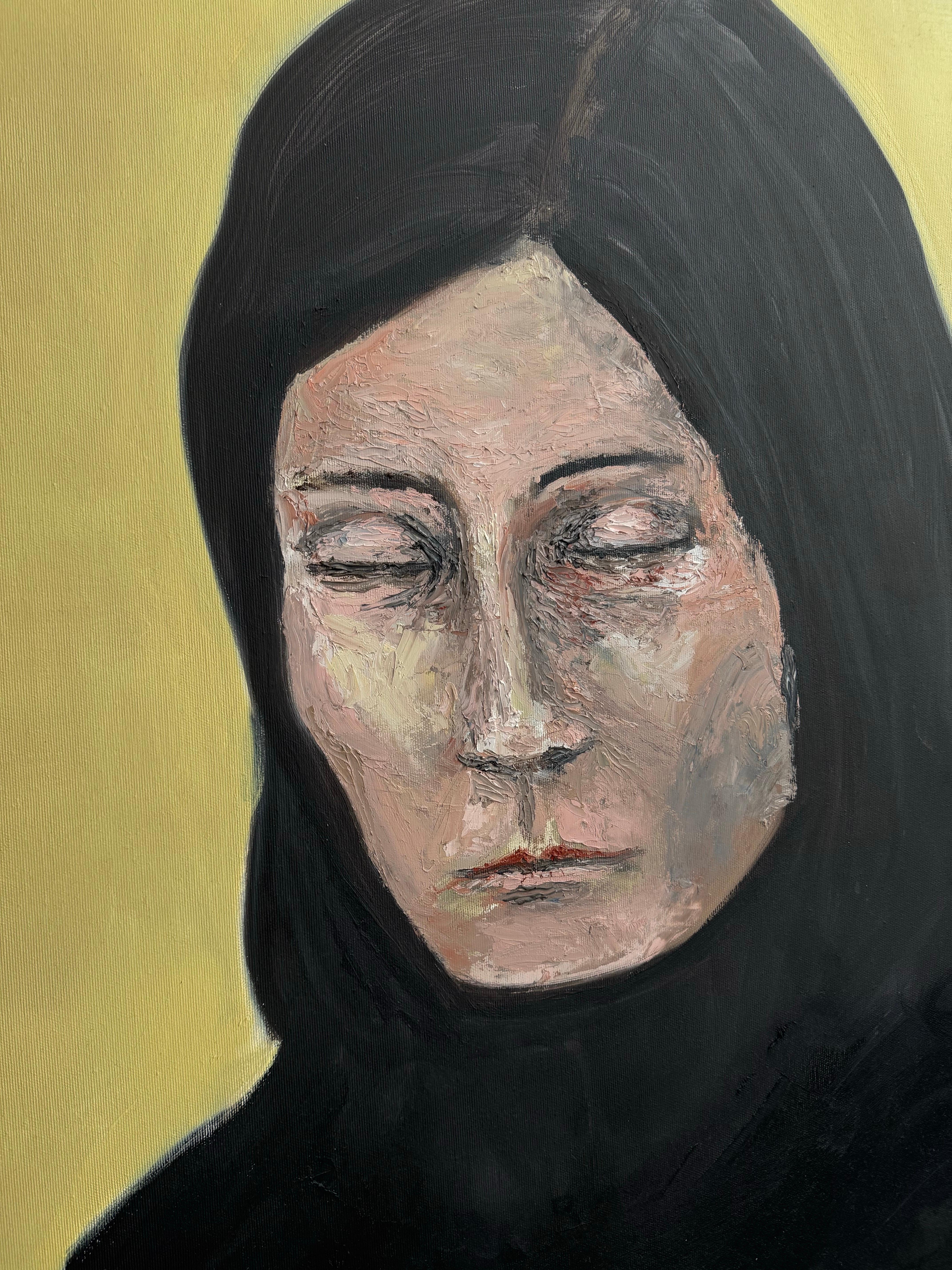 Zeitgenössische figurative Ölmalerei, Träumer I im Angebot 6