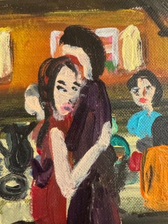 Colourful Oil on Canvas Work by Naive Artist - Homestead Life - Village Festa