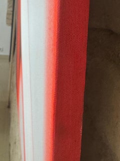 Abstract Figurative Red Black Painting, Oil on Canvas, 2025