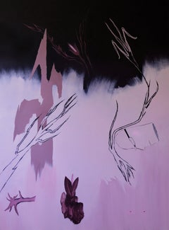 Contemporary Abstract Painting on Canvas Organic Forms