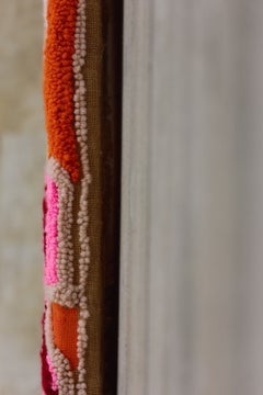 Lunch in Pisa, Lisette van Hoogenhuyze, Colorful Hand-Tufted Wool Tapestry, 2023