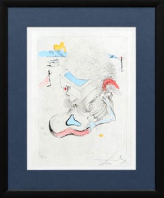 The Drawers, Original Etching with Watercolor, 1967, Signed