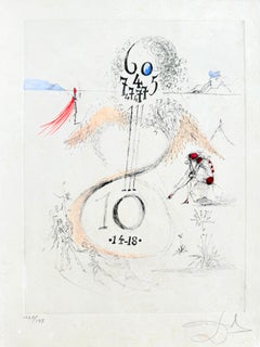 The 1914–18 War, Original Drypoint Etching with Watercolor, 1967, Signed