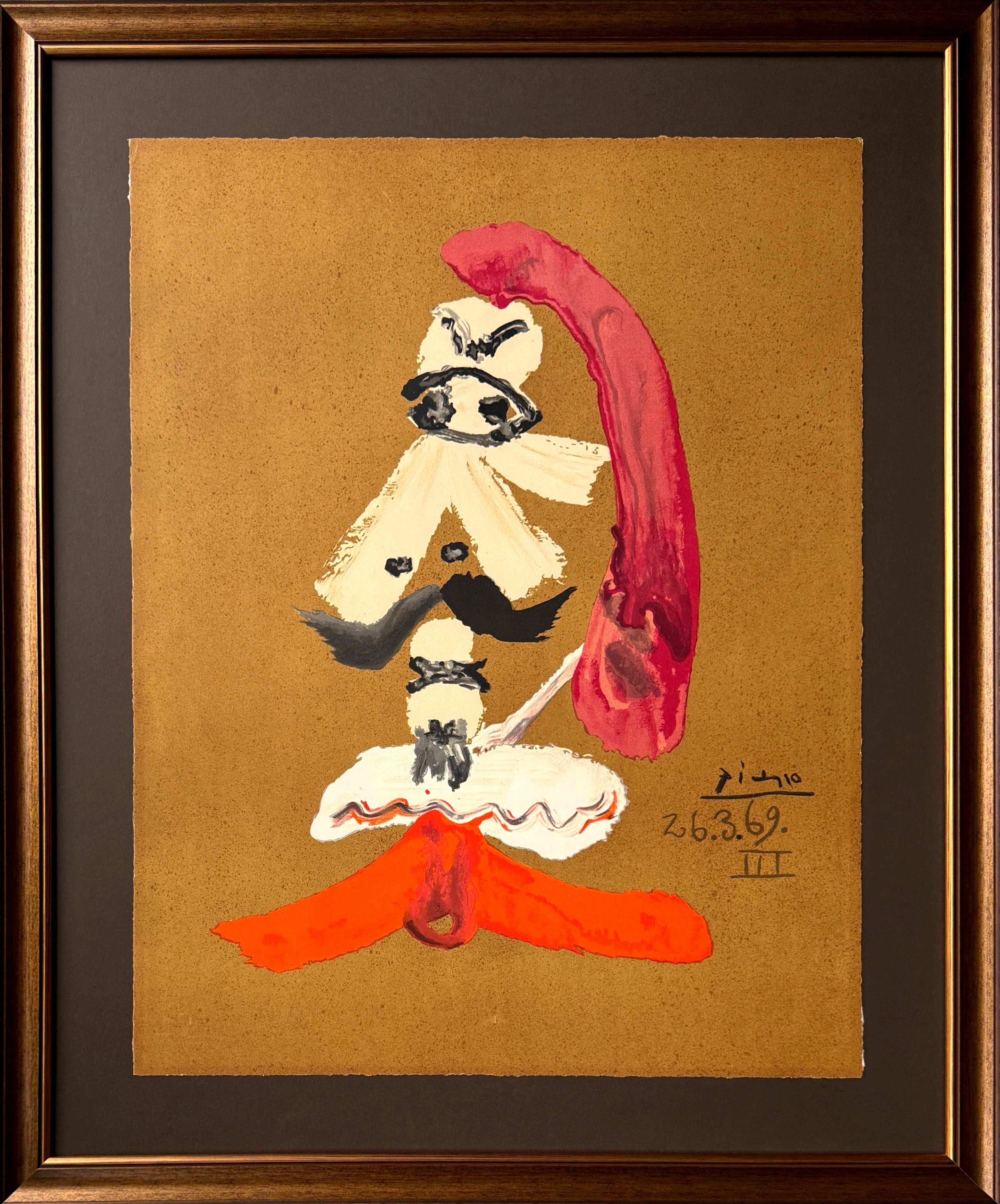 Retratos imaginarios 26.3.69 III Litografía, moderna, firmada, 1969