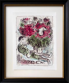 Le Bouquet du Peintre, Original Lithograph, Modern, 1967, Signed