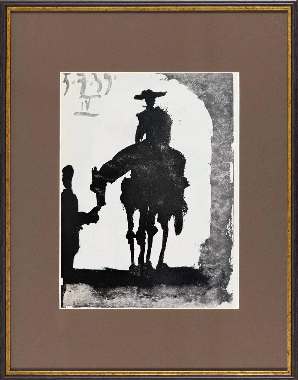 Don Quichote, Lithograph, Modern, 1961, Framed, Excellent