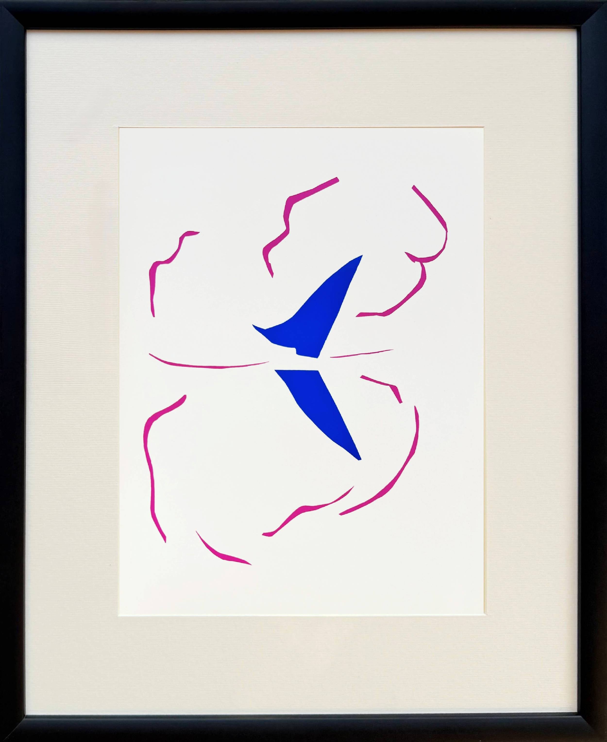 Henri Matisse Print - Bateau, Lithograph, Modern, 1958, Framed, Excellent