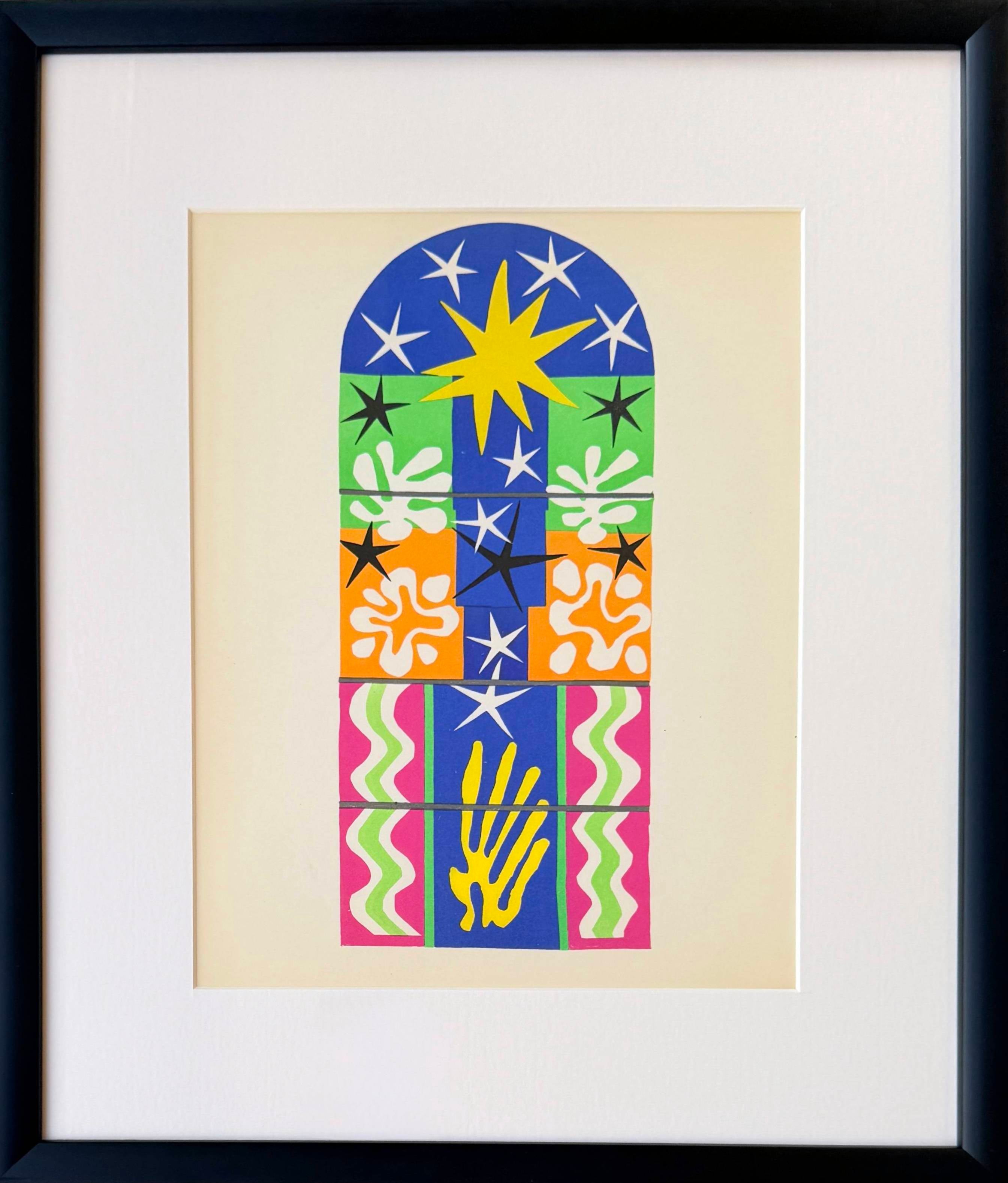 Henri Matisse Print - Nuit de Noël, Lithograph, Modern, 1958, Framed, Excellent