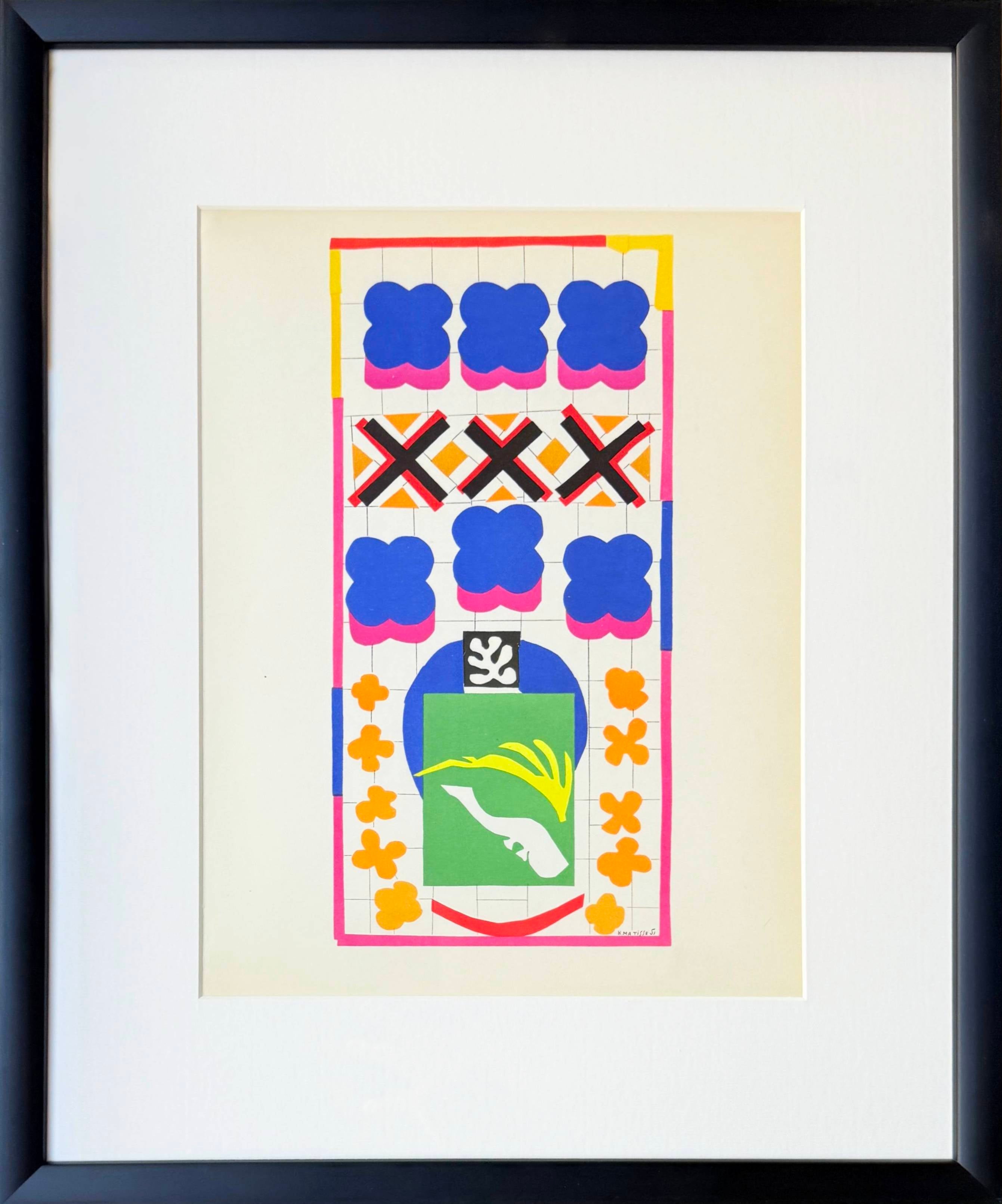 Henri Matisse Print - Poissons Chinois, Lithograph, Modern, 1958, Framed, Excellent