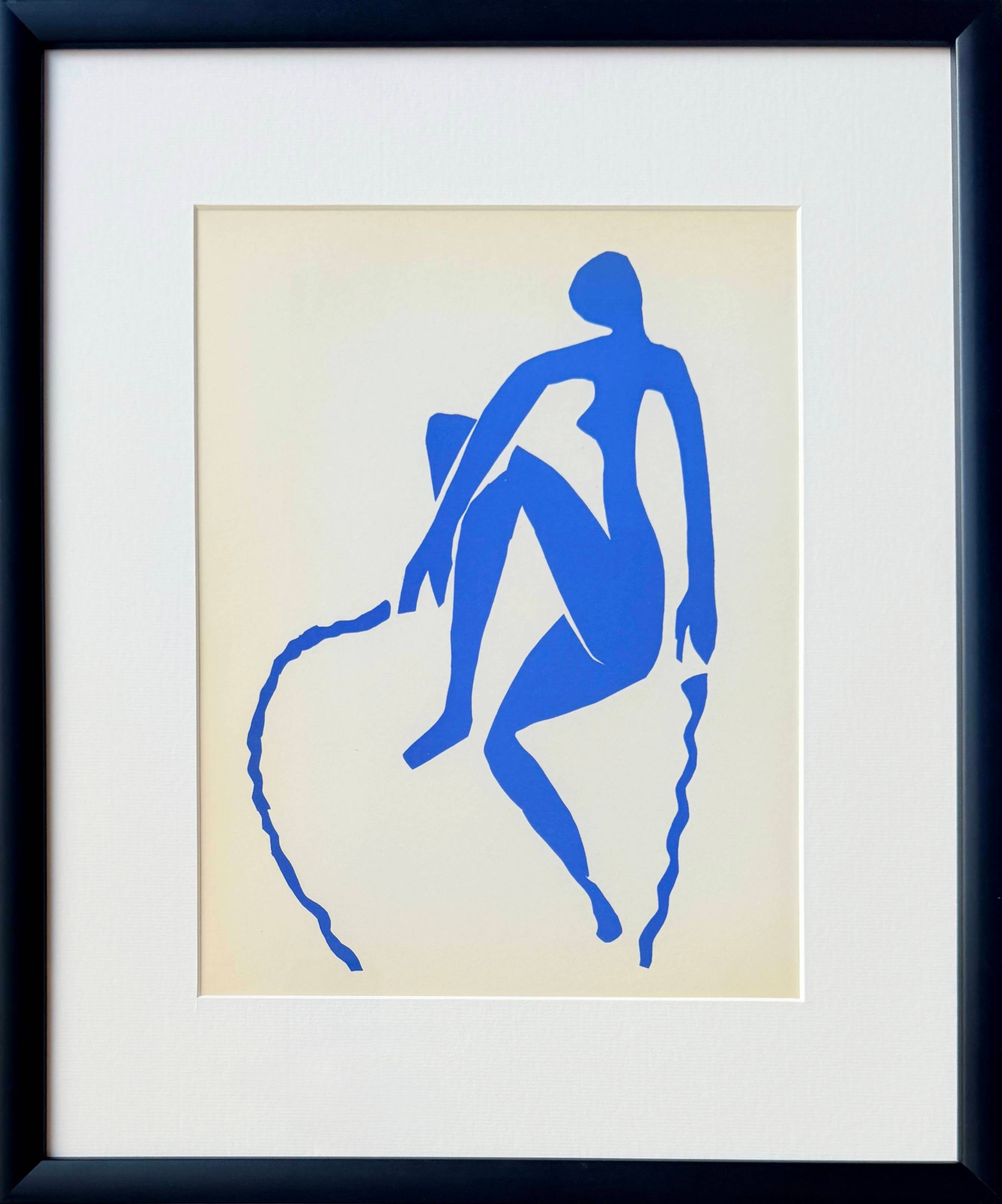 Femme Bleue, Lithograph, Modern, 1958, Framed, Excellent
