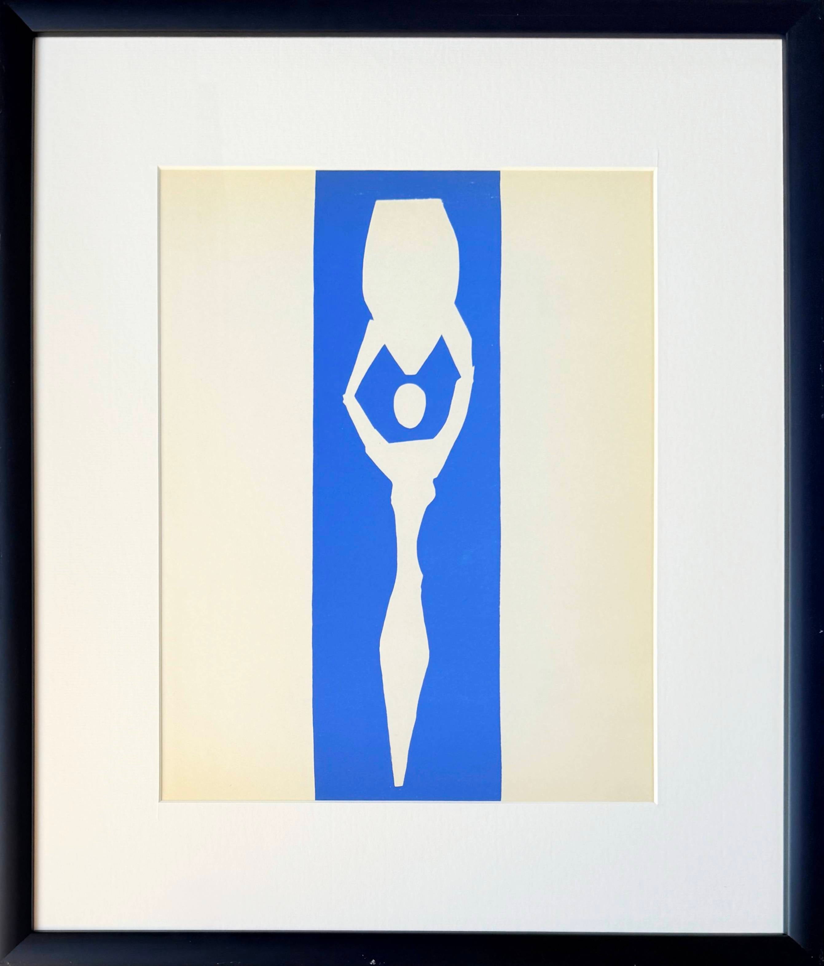 Henri Matisse Print - Femme Bleue, Lithograph, Modern, 1958, Framed, Excellent