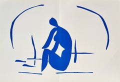 „Baigneuse Dans Les Resaux“, Lithografie, moderne Kunst, 1958, gerahmt, hervorragender Zustand