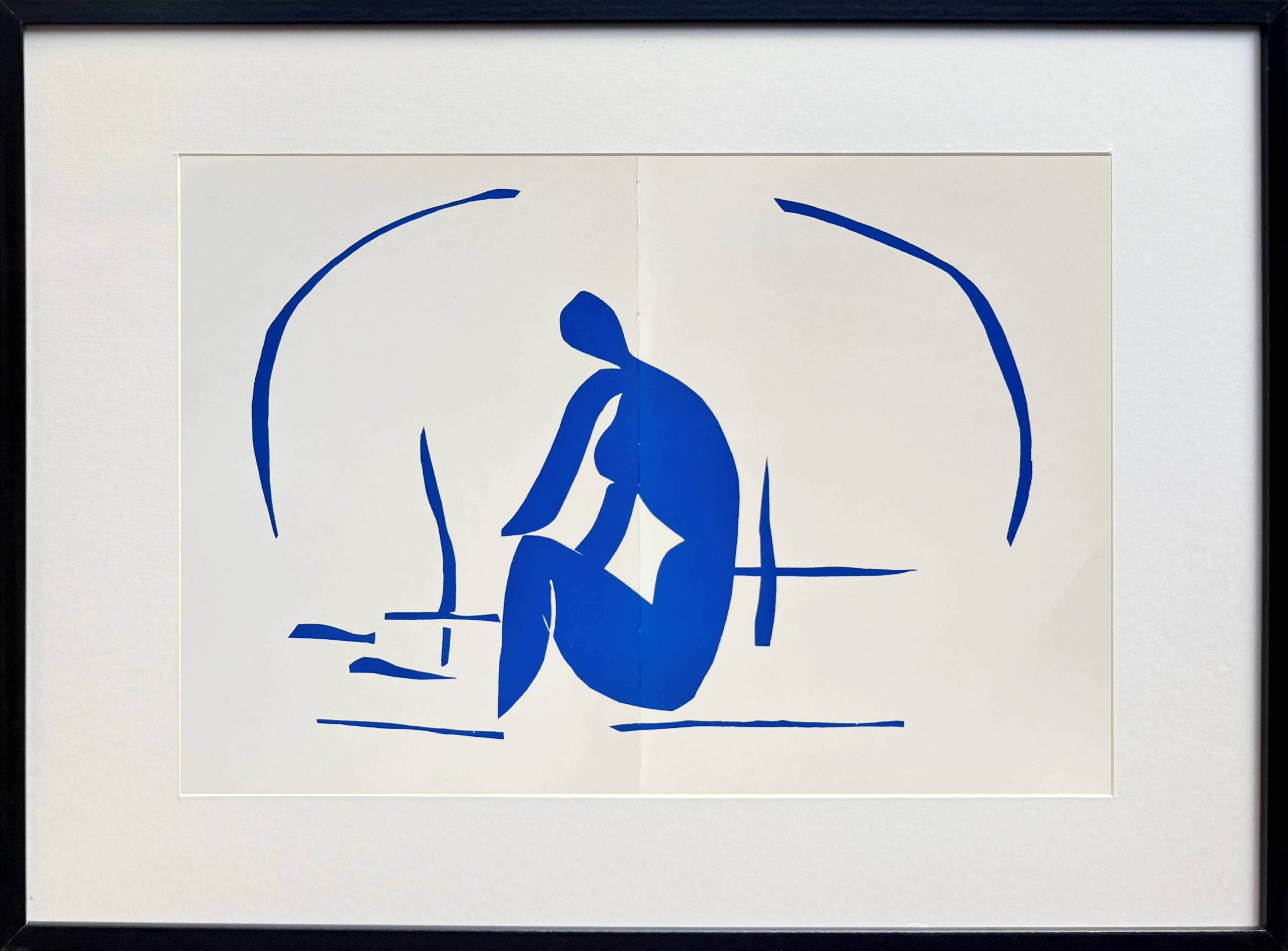 Henri Matisse Print - Baigneuse Dans Les Resaux, Lithograph, Modern, 1958, Framed, Excellent