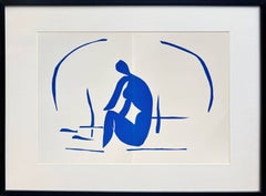 Baigneuse Dans Les Resaux, Lithograph, Modern, 1958, Framed, Excellent