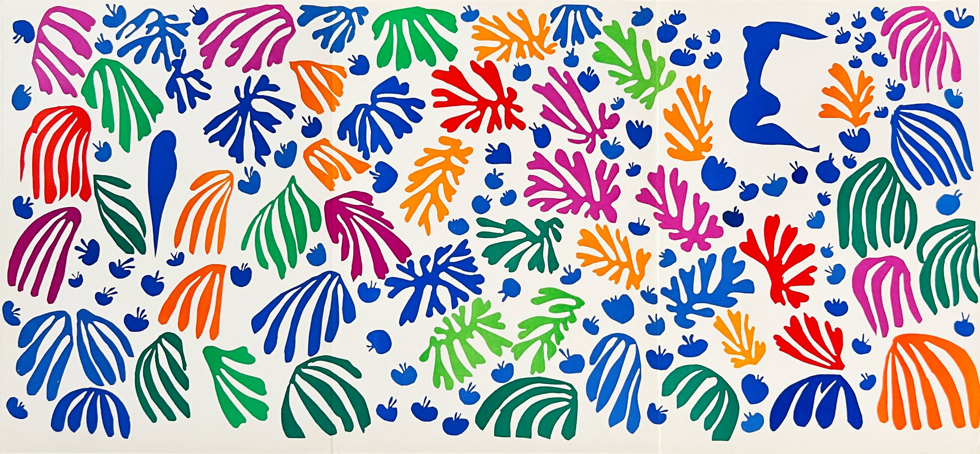 Henri Matisse Print – „La Perruche et la Sirène“, Lithografie, moderne Kunst, 1958, gerahmt, hervorragender Zustand