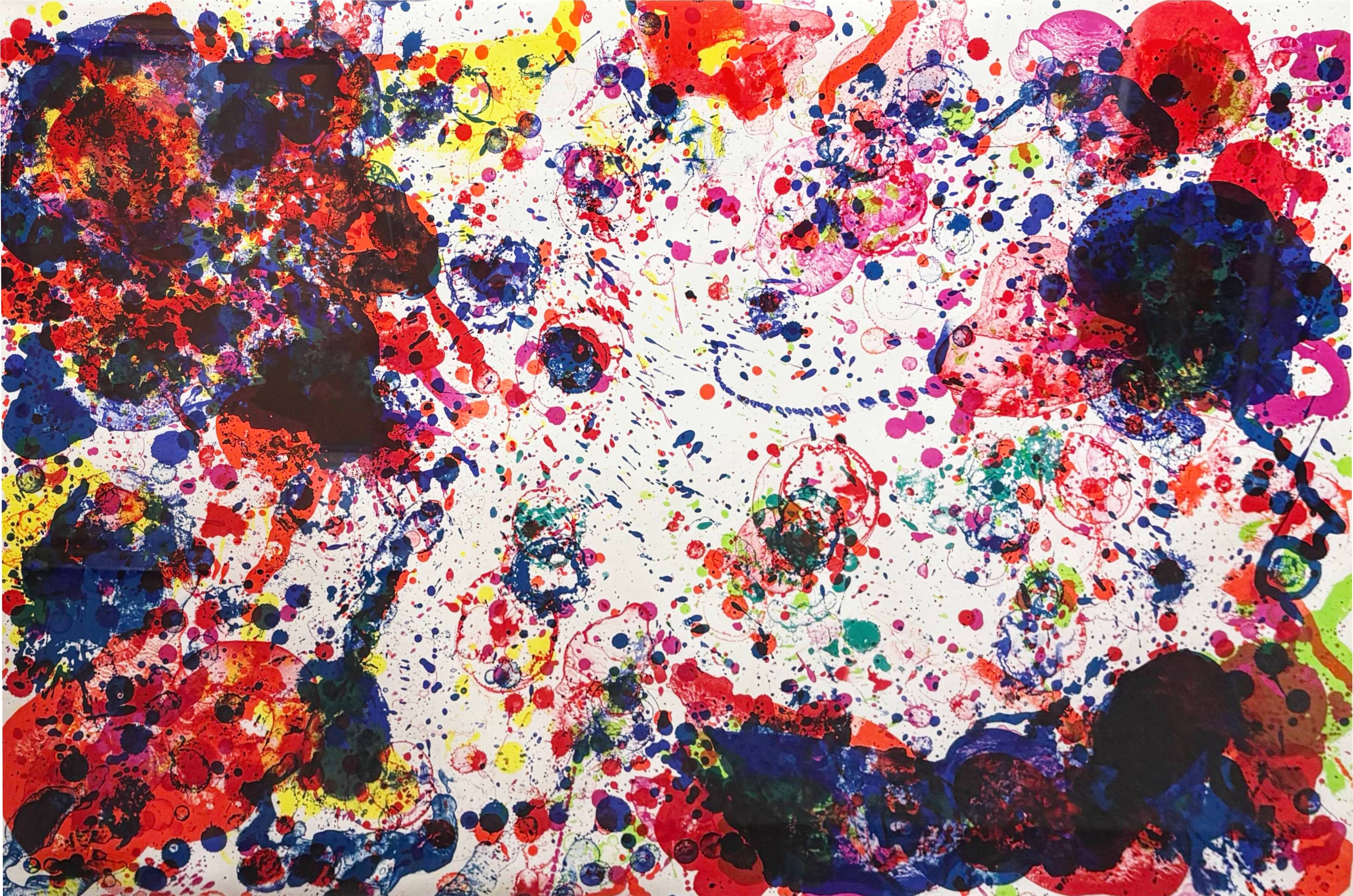 Sam Francis Figurative Print - For James Kirsch