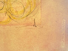 « La calèche et la mouche », gravure originale, contemporaine, 1974, encadrée, signée