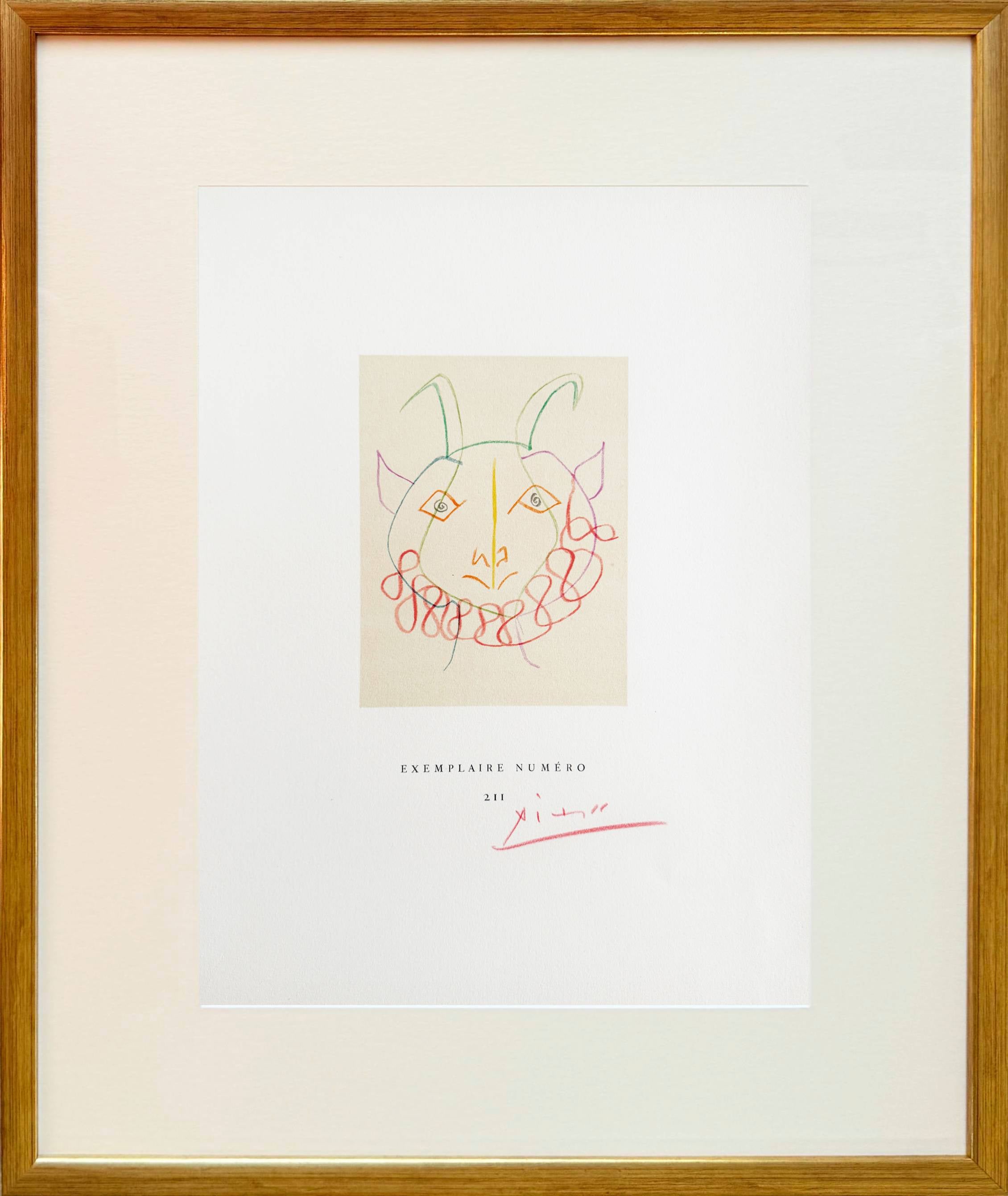 Pablo Picasso Print - Dans L'Atelier de Picasso, Lithograph, Modern , 1957, Signed