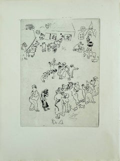 Maternité, serie di 5 incisioni originali, moderna, 1926, ottimo stato