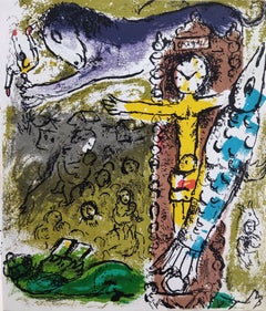 Christ in the Pendulum Clock, Original Lithograph, Modern, 1957, Excellent
