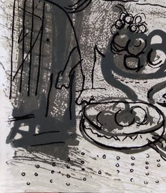 Still Life in Brown, Original Lithograph, Modern, 1957, Excellent
