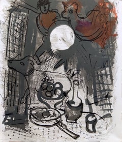 Still Life in Brown, Original Lithograph, Modern, 1957, Excellent