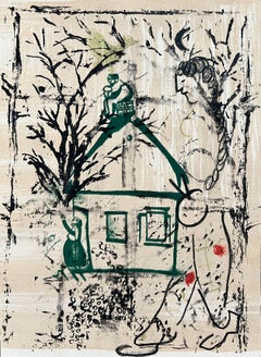 The House in my Village (trial proof), Original Lithograph, Modern, 1960