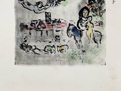„Der Himmel der Liebenden und Nocturne in Venedig“, Original-Lithografie, moderne Kunst, 1960